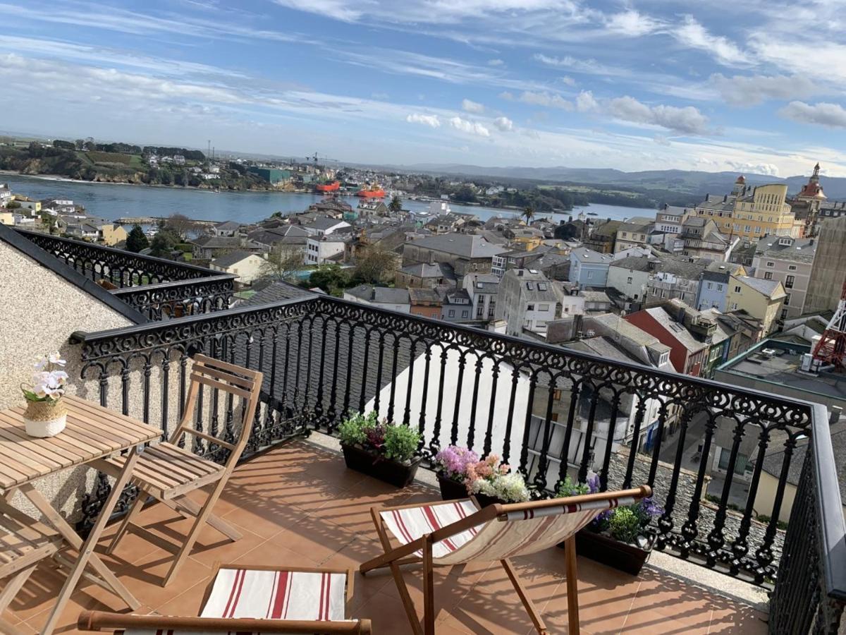 Moderno Piso Con La Mejor Terraza De Ribadeo Y Vistas Maravillosas ภายนอก รูปภาพ