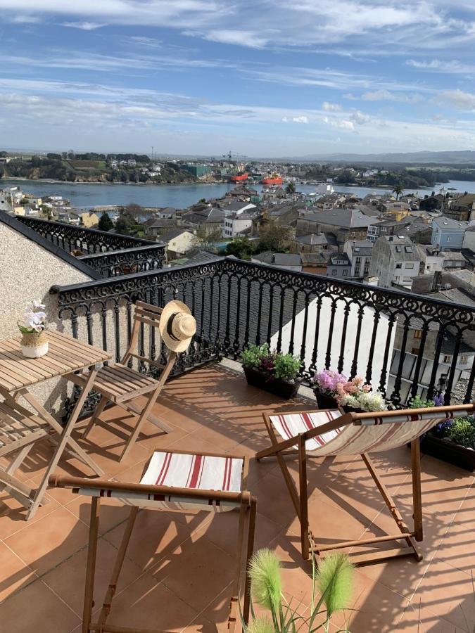Moderno Piso Con La Mejor Terraza De Ribadeo Y Vistas Maravillosas ภายนอก รูปภาพ