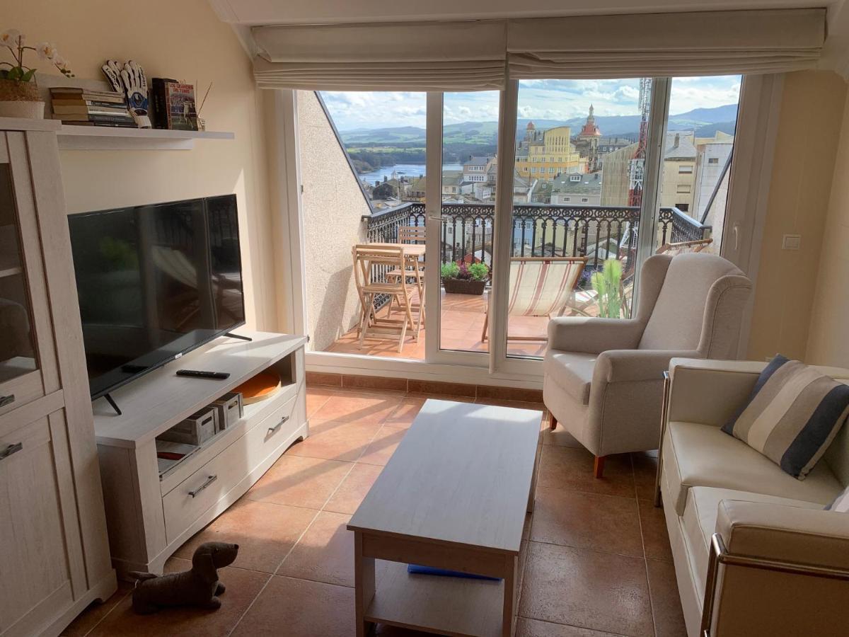 Moderno Piso Con La Mejor Terraza De Ribadeo Y Vistas Maravillosas ภายนอก รูปภาพ